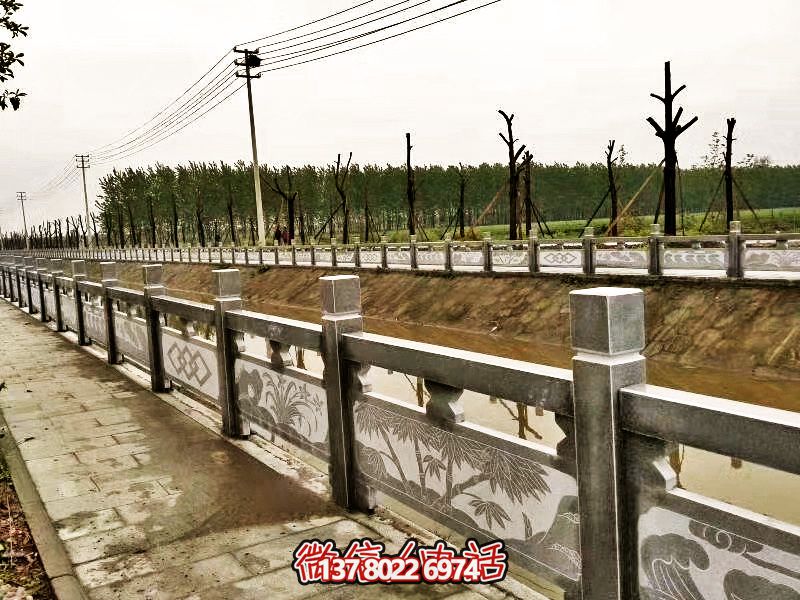 美化城市河道，完美防護欄桿，大理石裝飾