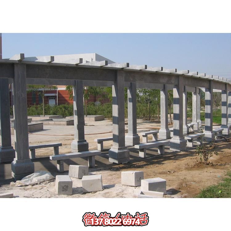 石材長廊，為大型園林戶外空間帶來精致的石雕裝飾