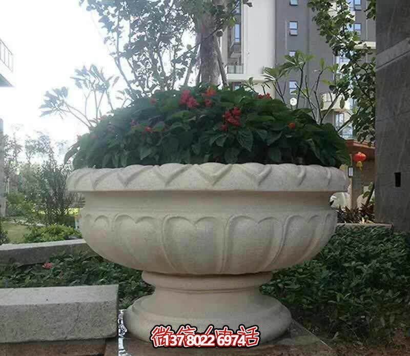 精美巨型大理石石雕花盆雕塑,讓你的別墅街道更加精彩 精美巨型大理石石雕花盆雕塑,讓你的別墅街道更加精彩