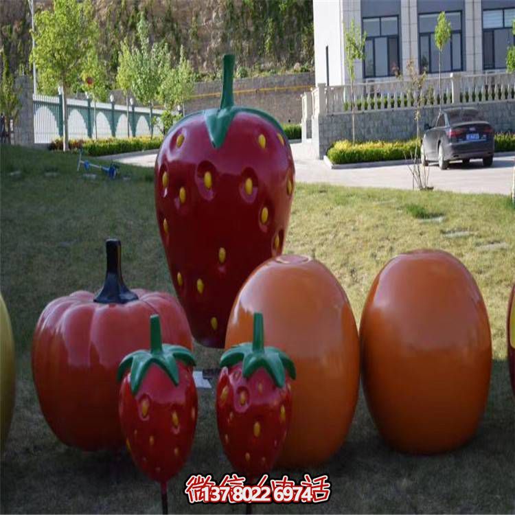 仿真水果玻璃鋼雕塑，景觀小品擺放采摘