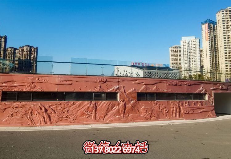 絢麗藝術空間，創意戶外浮雕銅雕影壁壁畫雕塑