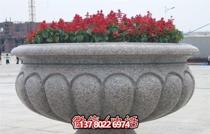 精美大理石花盆雕塑，點(diǎn)綴你的廣場(chǎng)