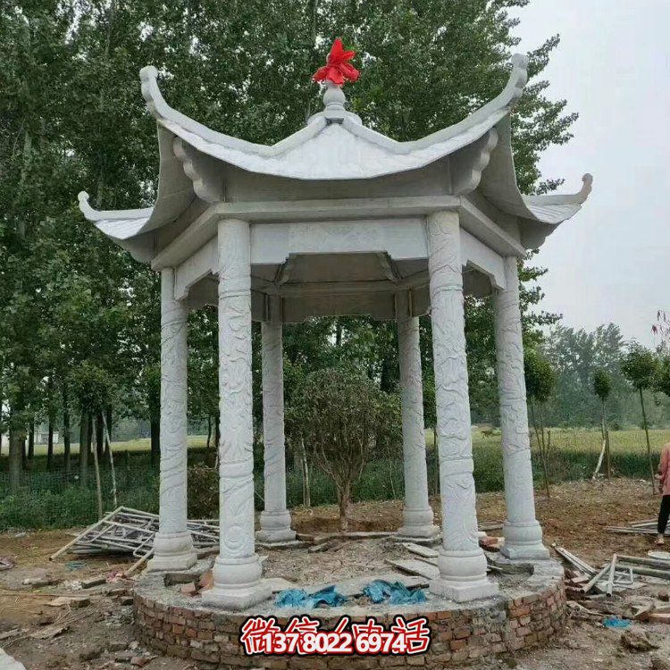 單層石涼亭，讓您擁有完美休閑空間