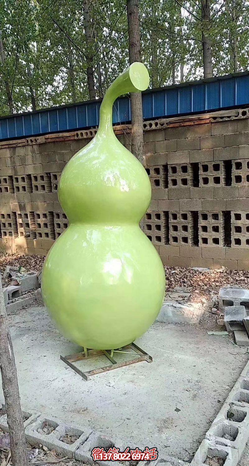 玻璃鋼烤漆園林葫蘆雕塑，點(diǎn)亮景區(qū)