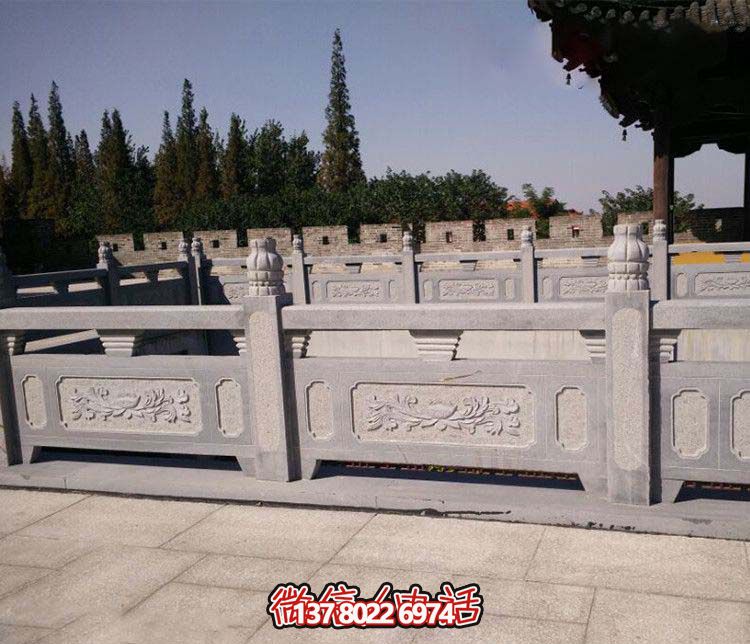 精美青石雕刻欄桿，為您的景區水池添彩