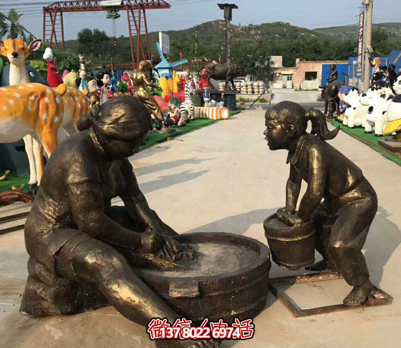 【親情無價，母親洗衣服記憶——母親洗衣服銅雕雕塑景區(qū)】