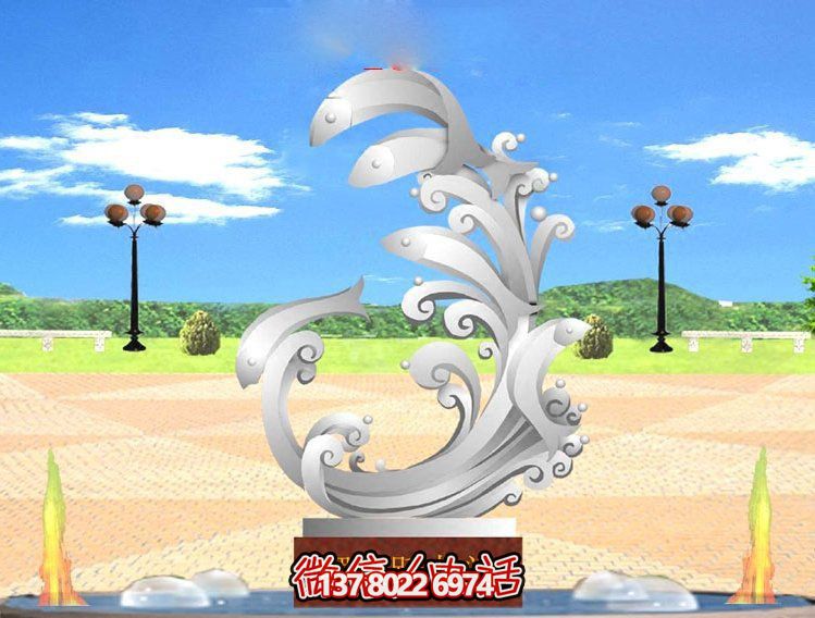 玻璃鋼雕塑魚躍龍門傳承古老傳統(tǒng)，展示創(chuàng)意美感