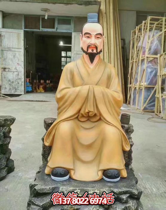 名醫(yī)扁鵲彩繪銅雕抽象景區(qū)扁鵲雕塑 名醫(yī)扁鵲彩繪銅雕抽象景區(qū)扁鵲雕塑