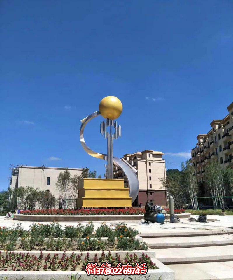 商廈創意抽象公園不銹鋼鑰匙雕塑 商廈創意抽象公園不銹鋼鑰匙雕塑