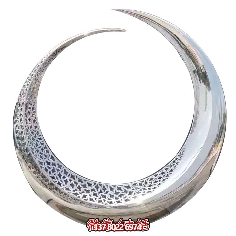 不銹鋼創意酒店圓環雕塑 不銹鋼創意酒店圓環雕塑