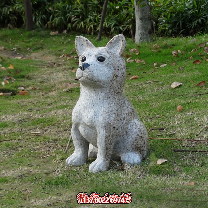 戶(hù)外草坪大理石石雕臥著的狗雕塑 戶(hù)外草坪大理石石雕臥著的狗雕塑