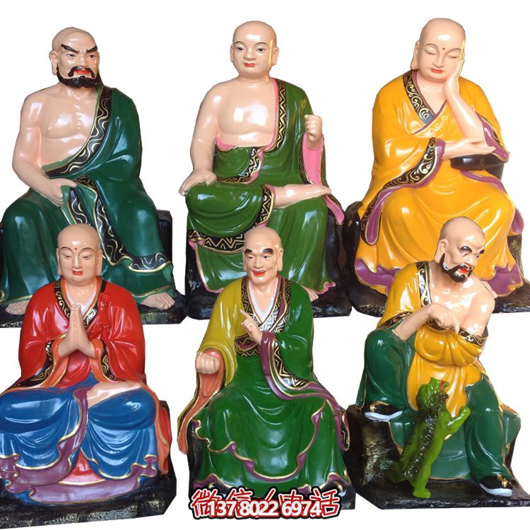 佛教禪宗二祖達摩玻璃鋼神像雕塑 佛教禪宗二祖達摩玻璃鋼神像雕塑