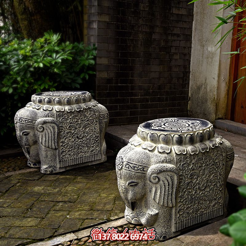 吉祥小象石鼓門(mén)墩抱鼓石一對(duì)家用仿古庭院別墅看門(mén)鎮(zhèn)宅門(mén)口石墩擺件 吉祥小象石鼓門(mén)墩抱鼓石一對(duì)家用仿古庭院別墅看門(mén)鎮(zhèn)宅門(mén)口石墩擺件