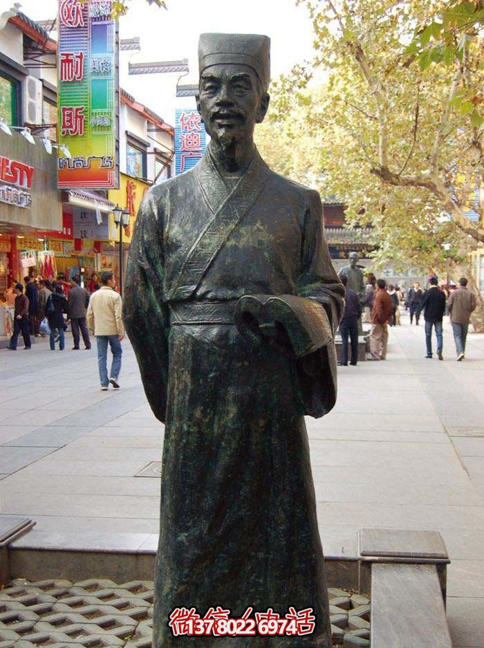 步行街擺放立式歷史名醫(yī)李時珍青銅雕塑 步行街擺放立式歷史名醫(yī)李時珍青銅雕塑