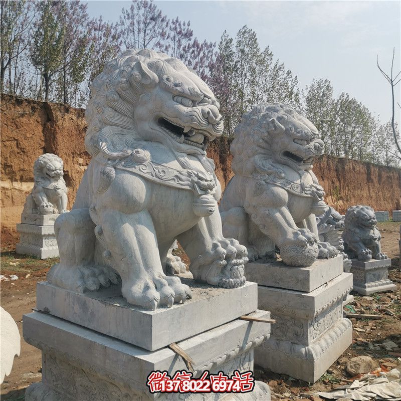 大型仿真動(dòng)物石雕獅子雕塑 大型仿真動(dòng)物石雕獅子雕塑