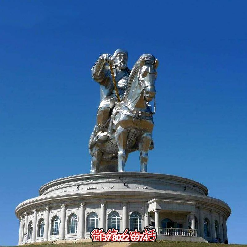 不銹鋼大型景區(qū)景點廣場人物成吉思汗雕塑 不銹鋼大型景區(qū)景點廣場人物成吉思汗雕塑