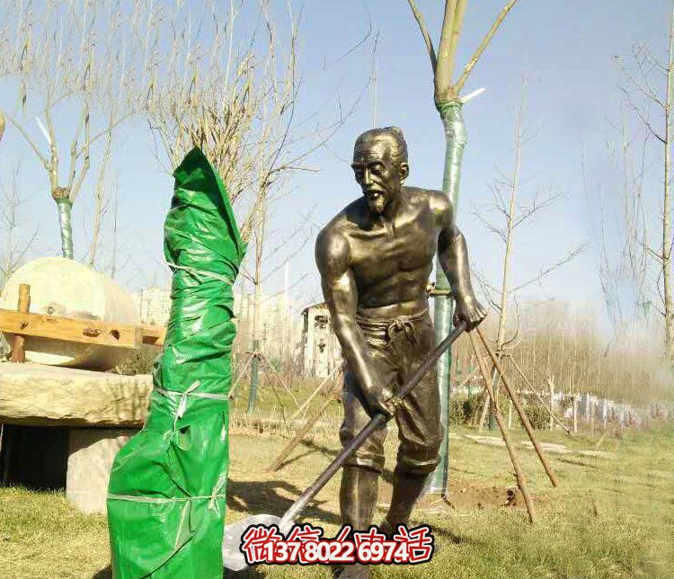 公園鑄銅栽樹人物銅雕 公園鑄銅栽樹人物銅雕