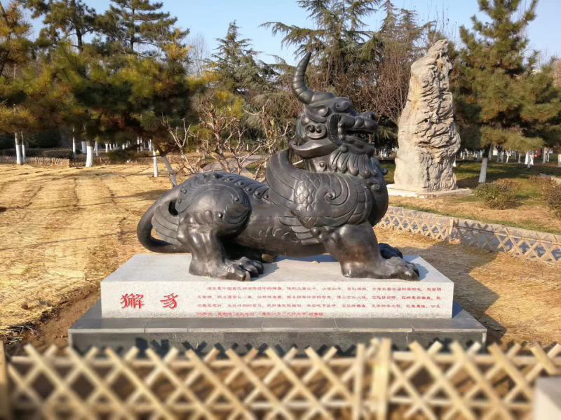 鑄銅神獸獬豸雕塑 鑄銅神獸獬豸雕塑